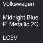 Preview: Volkswagen, Midnight Blue P. Metallic 2C, LC5V.